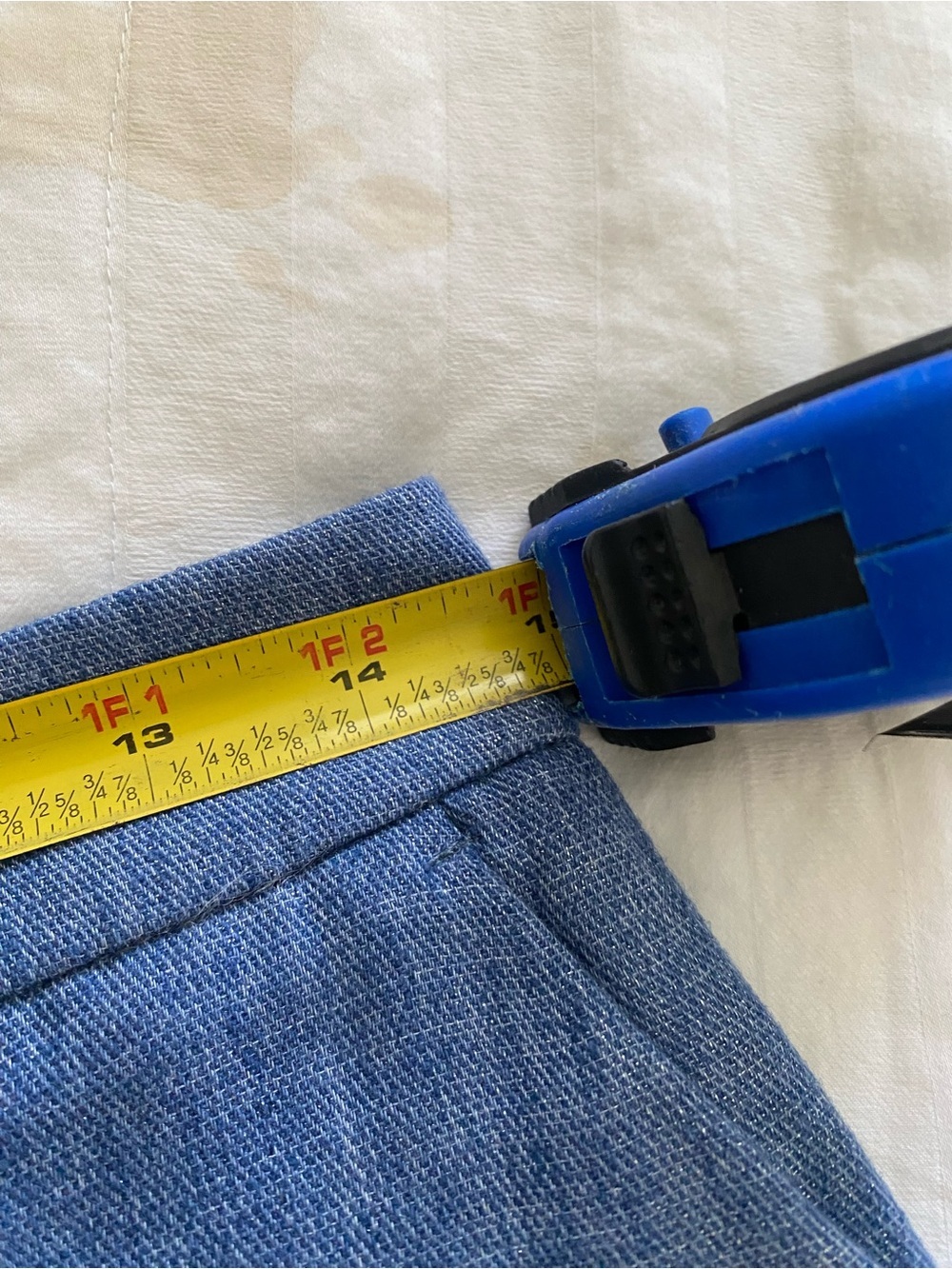 Zara Light Blue Denim Trousers - Picture 10 of 12